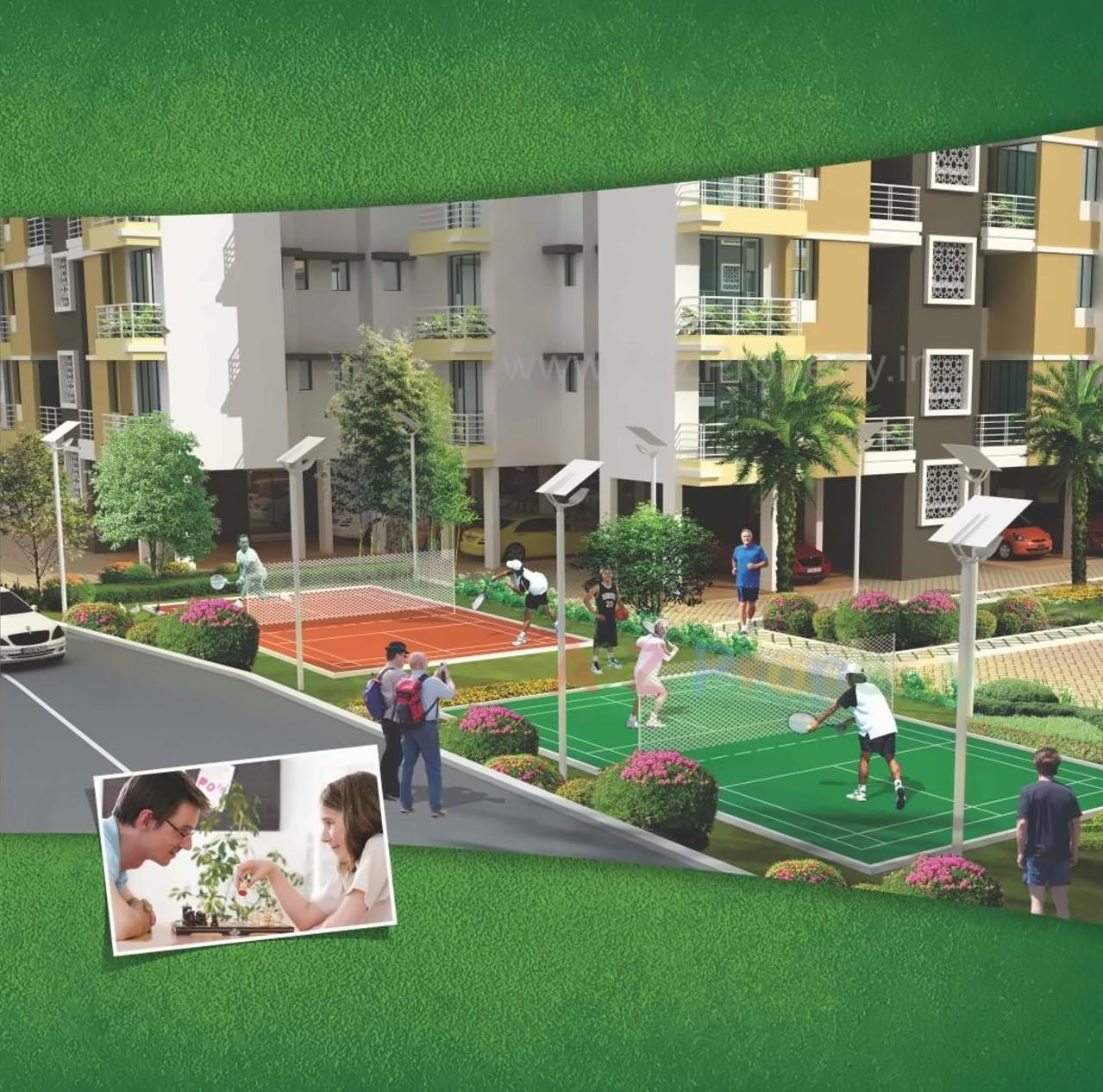 3D Elevation of real estate project Gebi Prerna located at Shelar-ct, Thane, Maharashtra