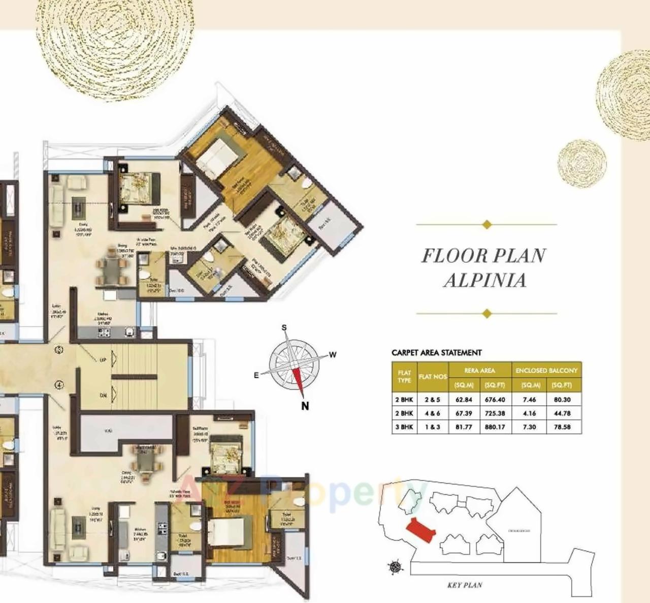 Layout of real estate project Gingelia Residential located at Thane-m-corp, Thane, Maharashtra