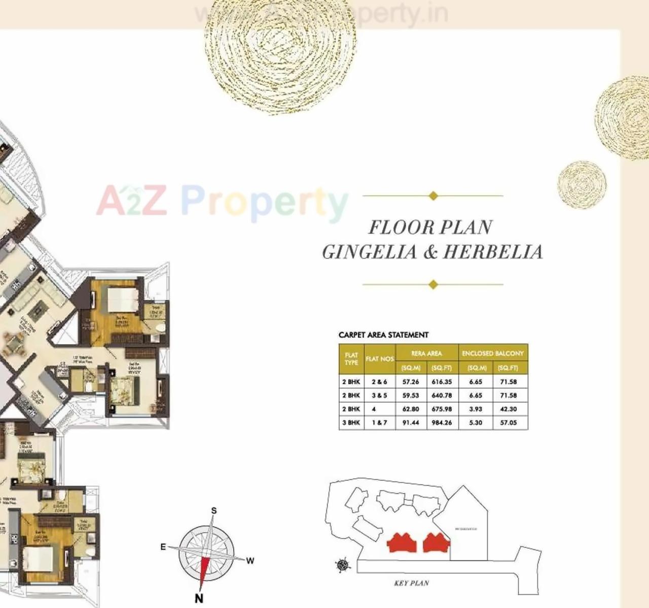 Layout of real estate project Gingelia Residential located at Thane-m-corp, Thane, Maharashtra