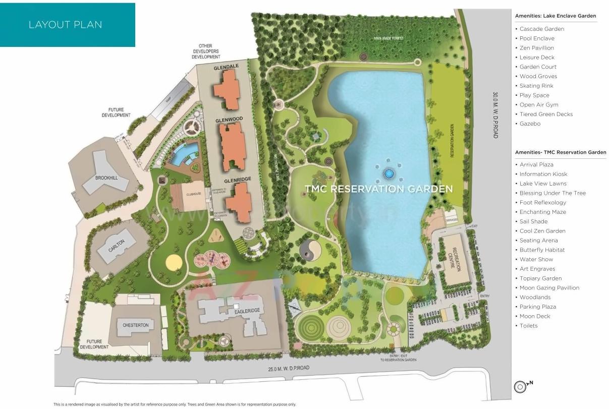 Layout of real estate project Glenwood located at Thane-m-corp, Thane, Maharashtra