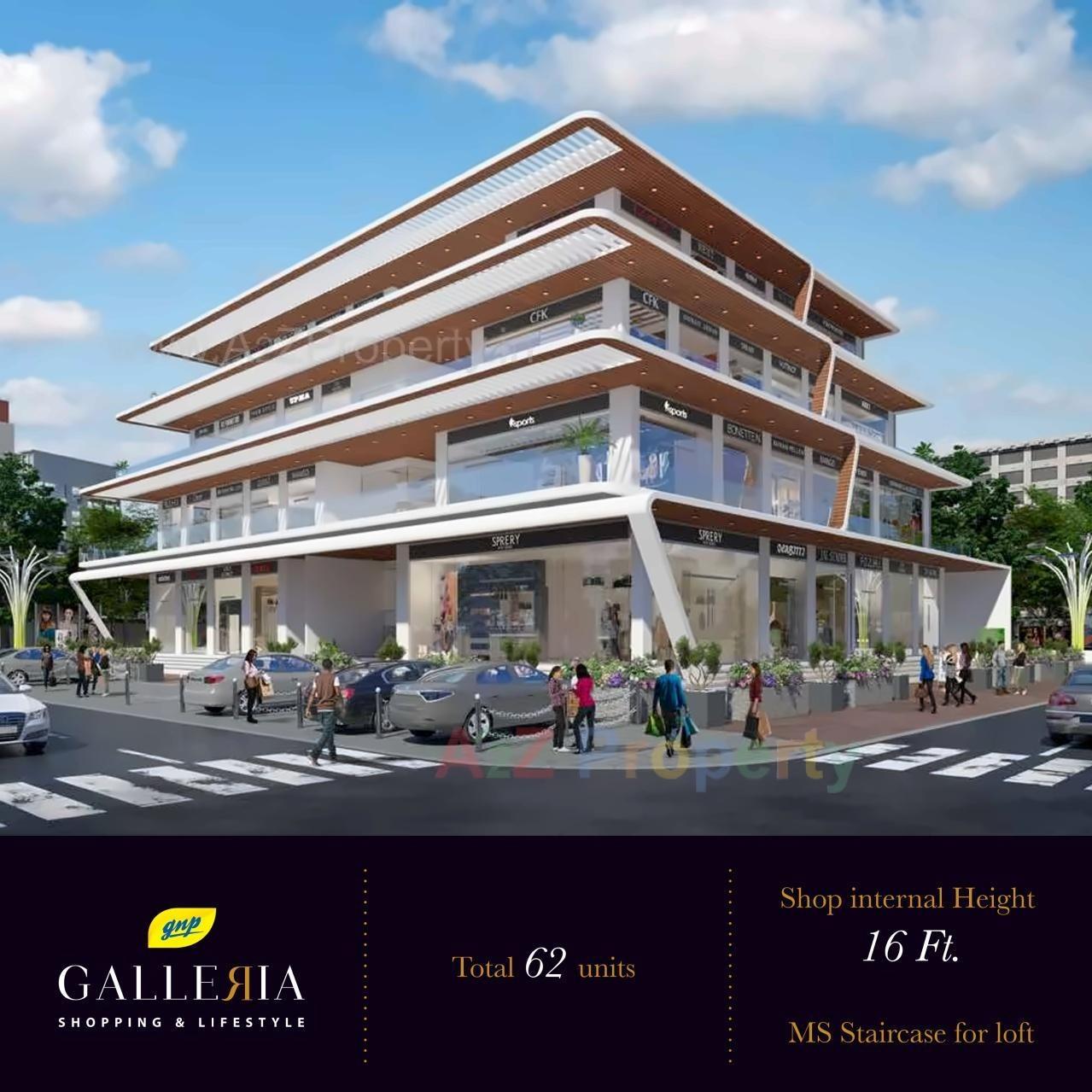 3D Elevation of real estate project Gnp Galleria located at Dombivli, Thane, Maharashtra