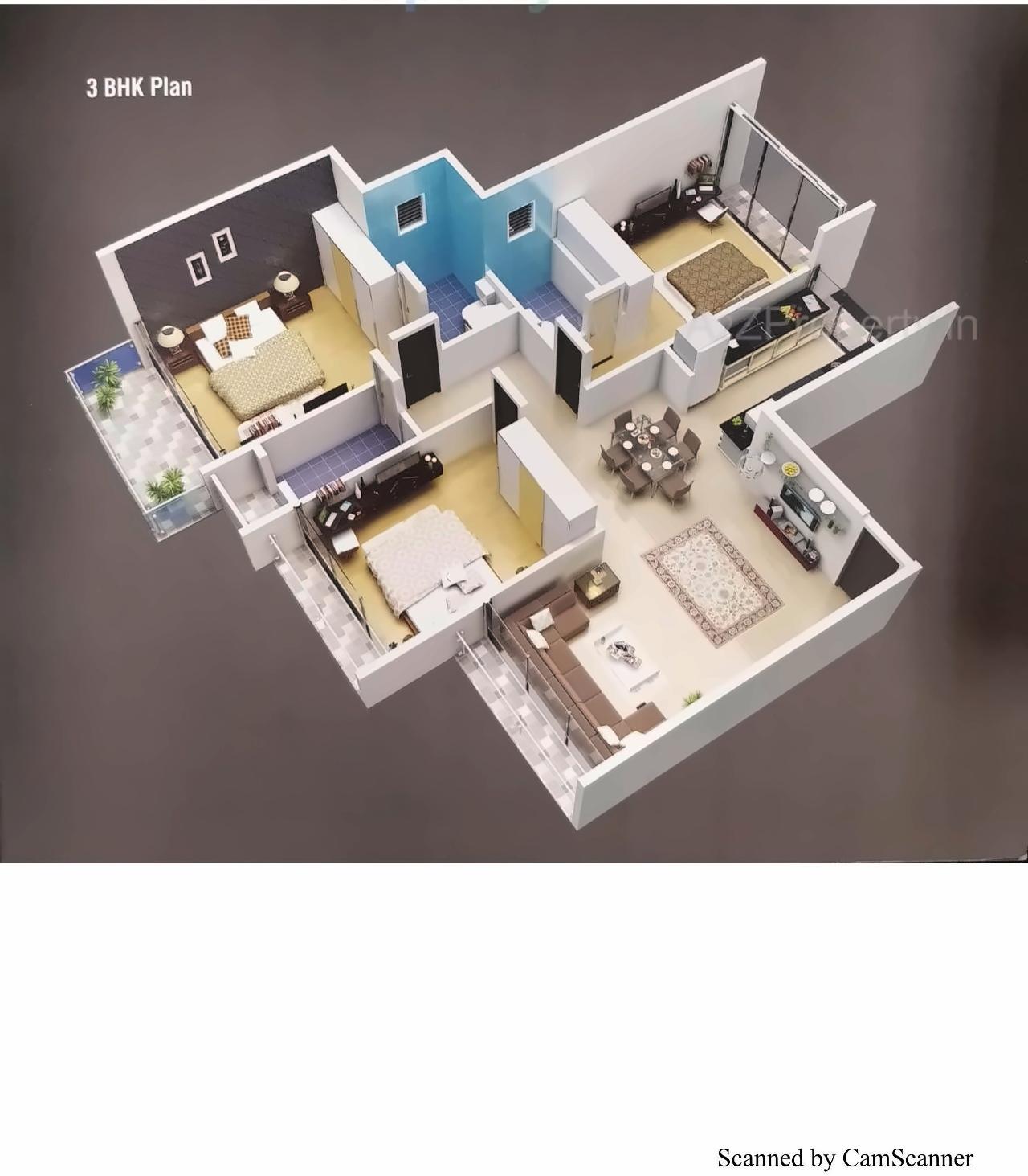 Layout of real estate project Gopal Krishna located at Navi-mumbai-m-corp, Thane, Maharashtra