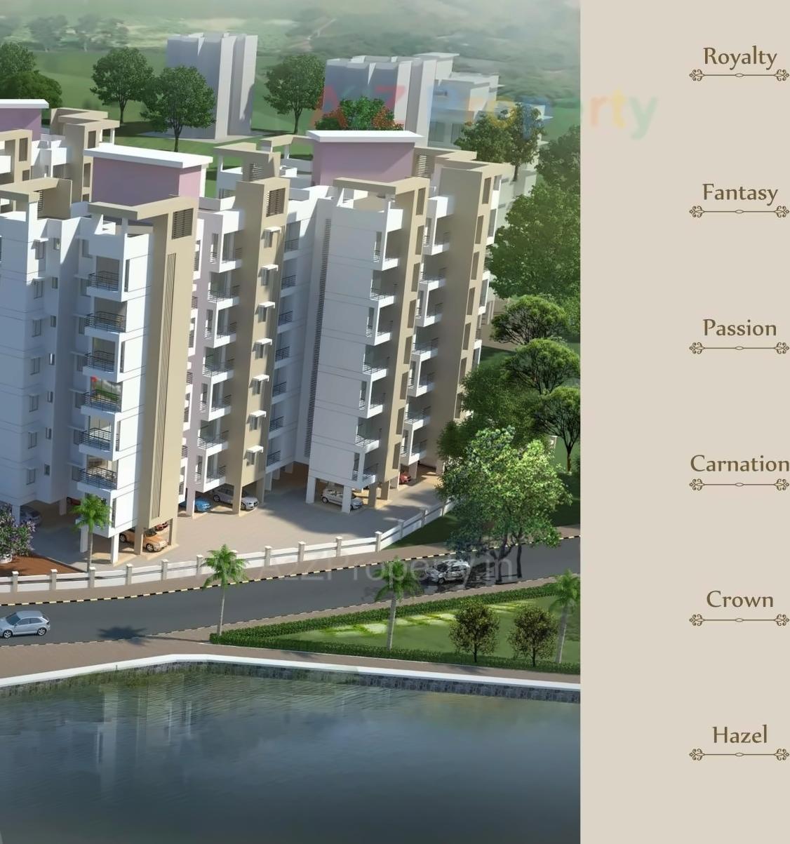 3D Elevation of real estate project Green Woods located at Thane-m-corp, Thane, Maharashtra