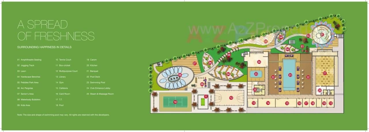 Layout of real estate project Green World located at Thane-m-corp, Thane, Maharashtra