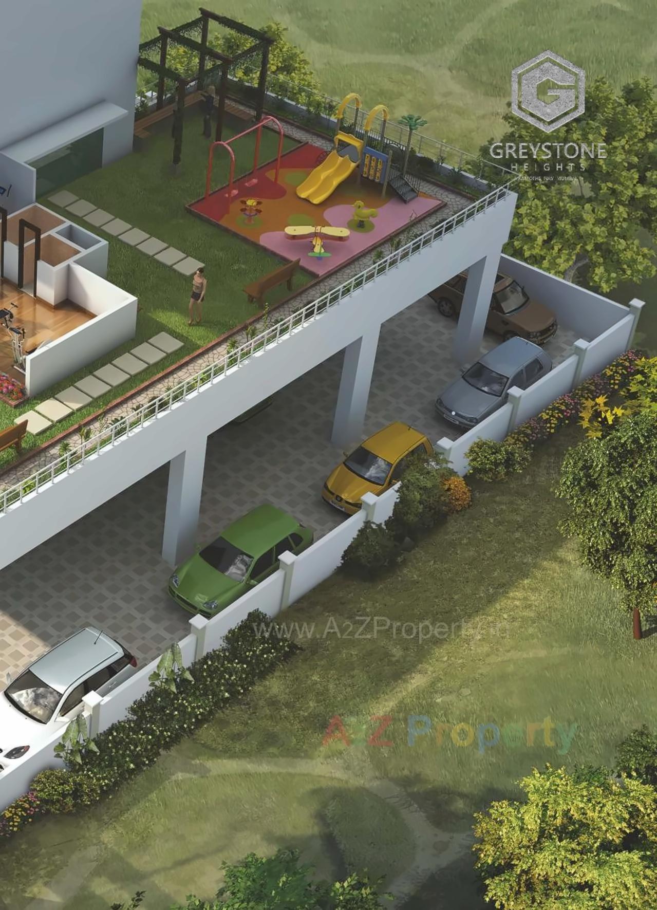 3D Elevation of real estate project Grey Stone Heights located at Navi-mumbai-m-corp, Thane, Maharashtra
