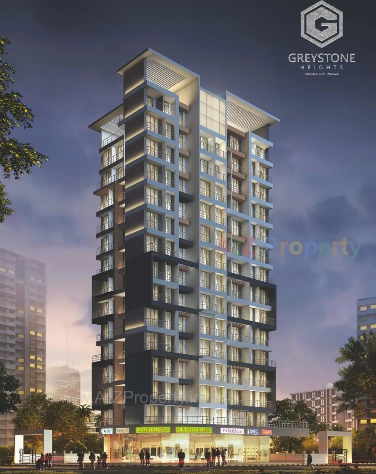 3D Elevation of real estate project Grey Stone Heights located at Navi-mumbai-m-corp, Thane, Maharashtra
