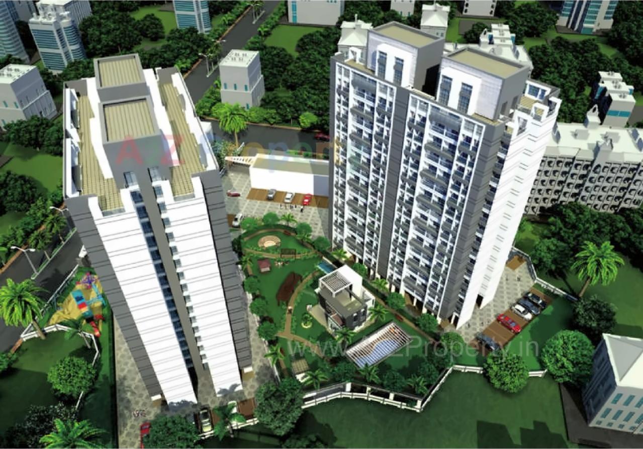 3D Elevation of real estate project Hatkesh Heights located at Mirabhayandar-m-corp, Thane, Maharashtra