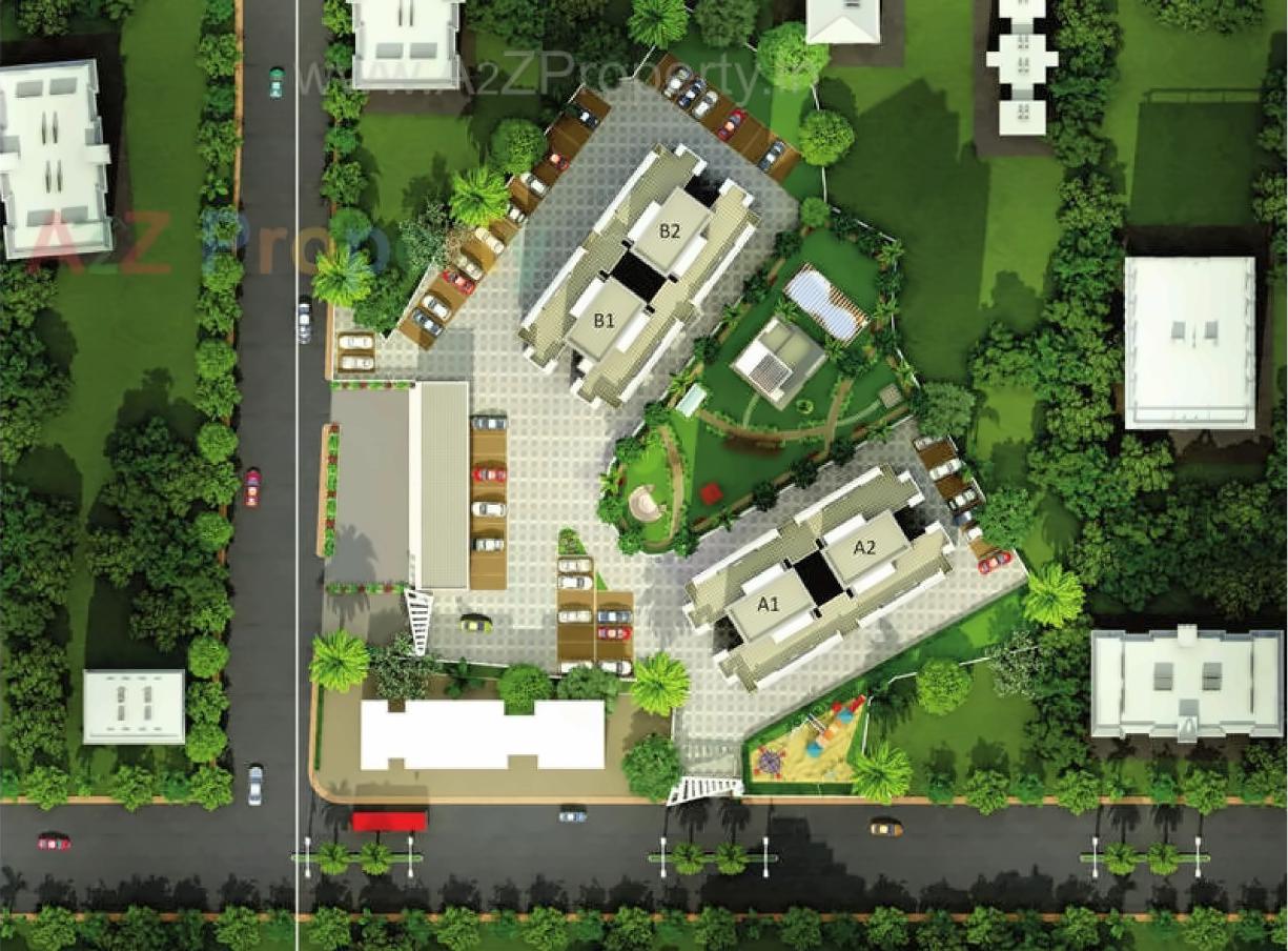 Layout of real estate project Hatkesh Heights located at Mirabhayandar-m-corp, Thane, Maharashtra