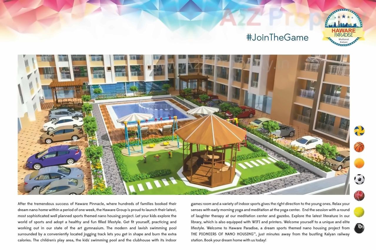 3D Elevation of real estate project Haware Paradise located at Muthaval, Thane, Maharashtra