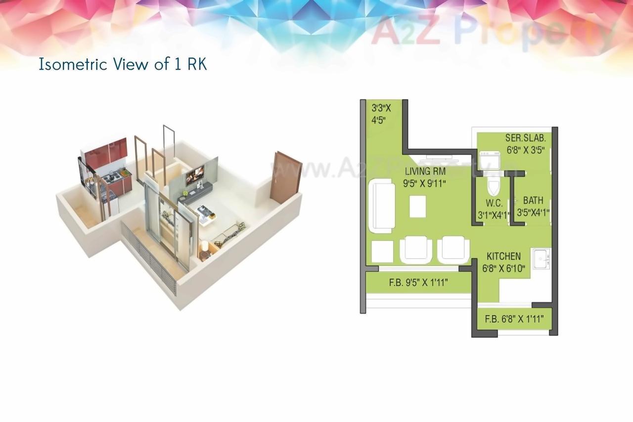 Layout of real estate project Haware Paradise located at Muthaval, Thane, Maharashtra