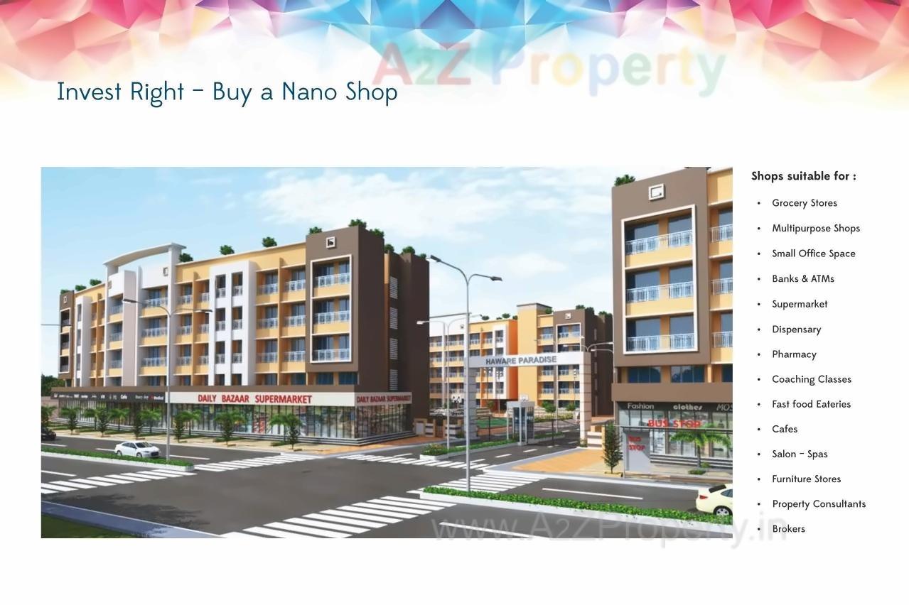 3D Elevation of real estate project Haware Paradise located at Muthaval, Thane, Maharashtra