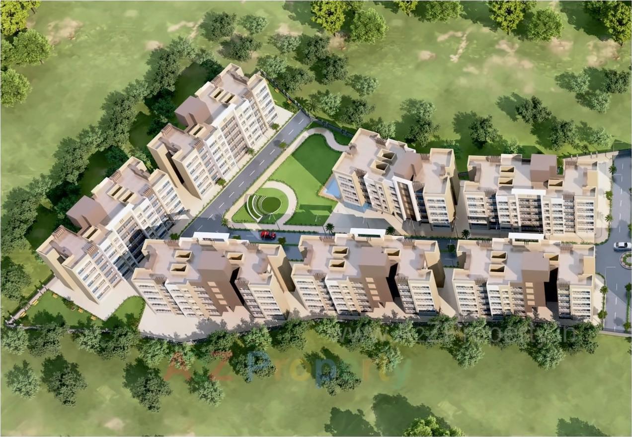 3D Elevation of real estate project Haware Pinnacle located at Muthaval, Thane, Maharashtra