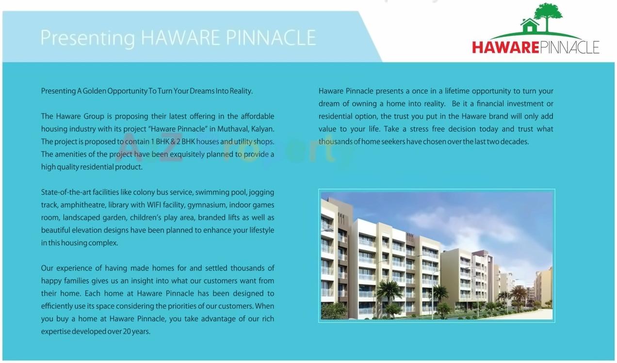  of real estate project Haware Pinnacle located at Muthaval, Thane, Maharashtra