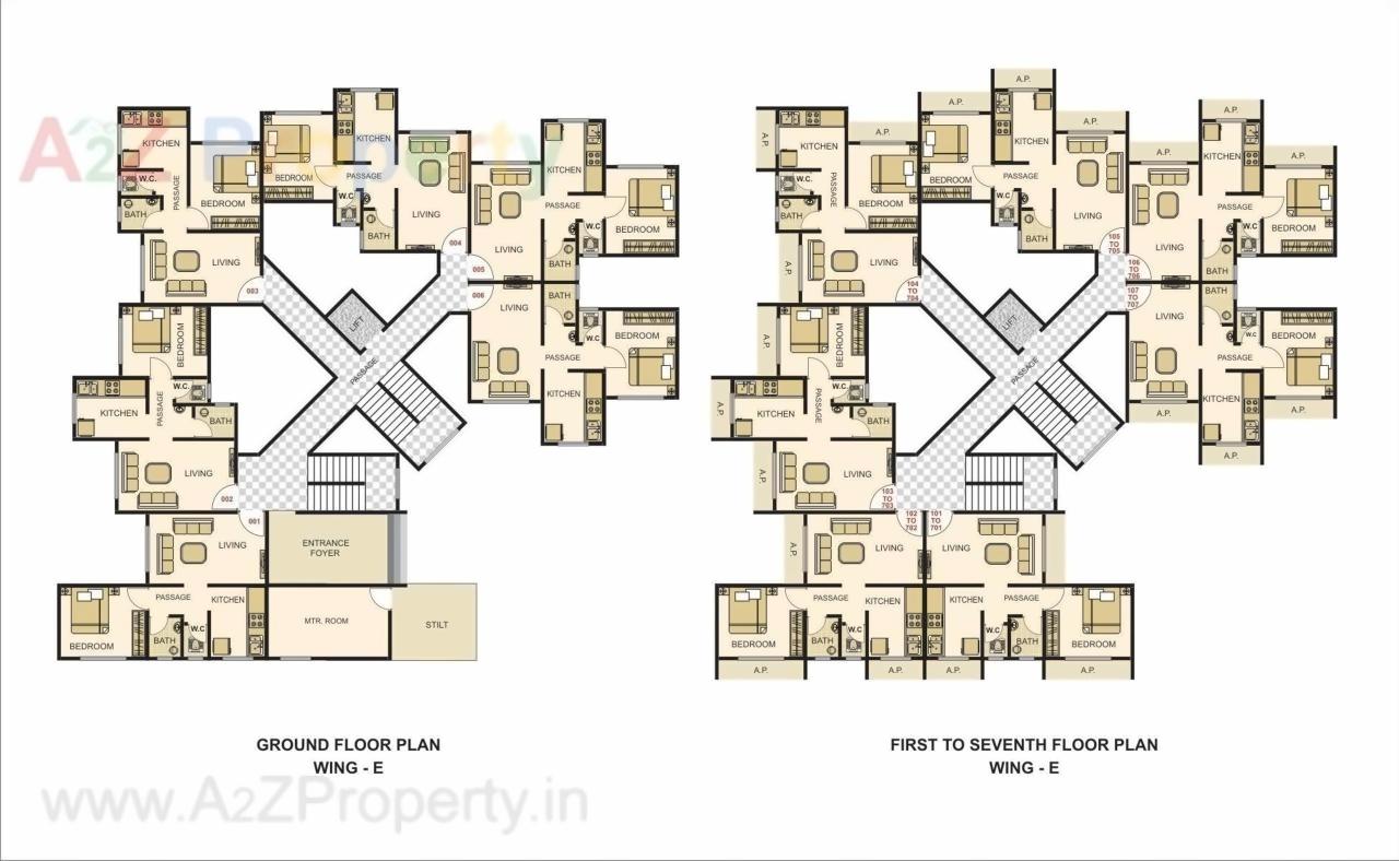 Layout of real estate project Heramb Park located at Badlapur-m-cl, Thane, Maharashtra