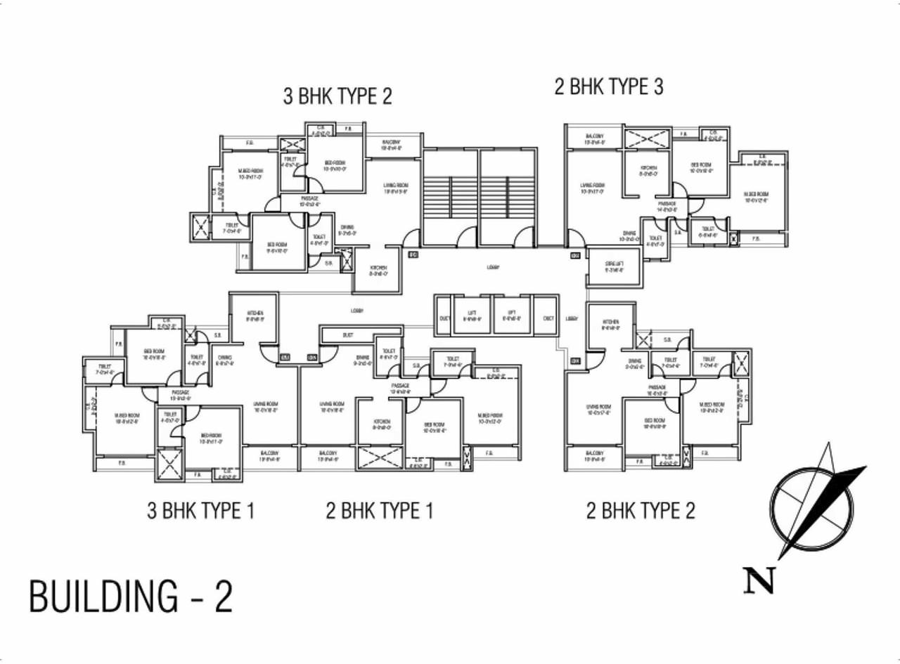 Layout of real estate project Highland Park   K25 located at Thane-m-corp, Thane, Maharashtra