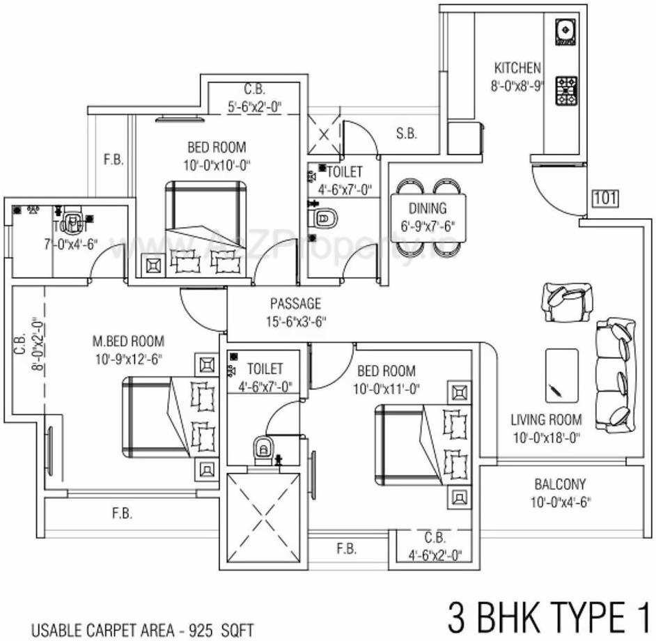 Layout of real estate project Highland Park   K25 located at Thane-m-corp, Thane, Maharashtra