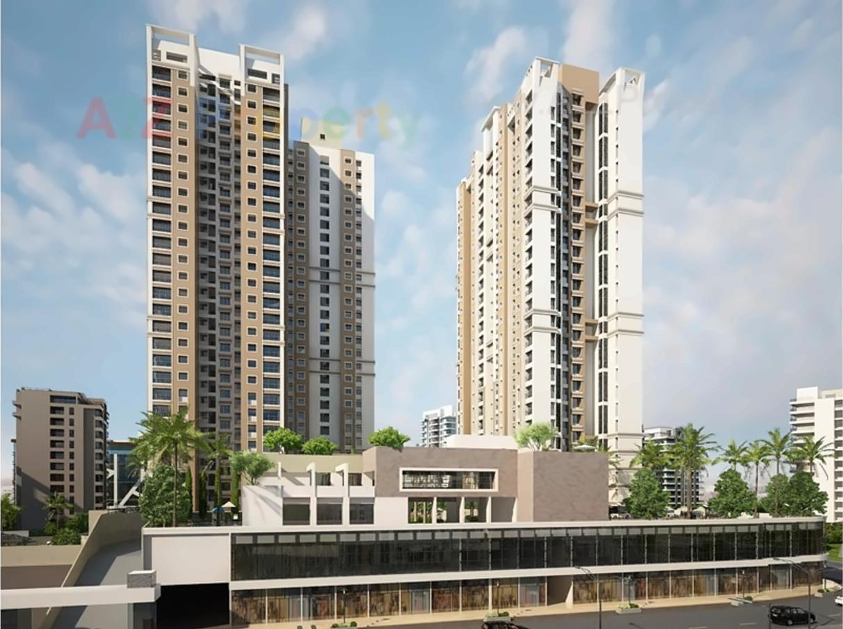 3D Elevation of real estate project Hill Spring located at Thane, Thane, Maharashtra