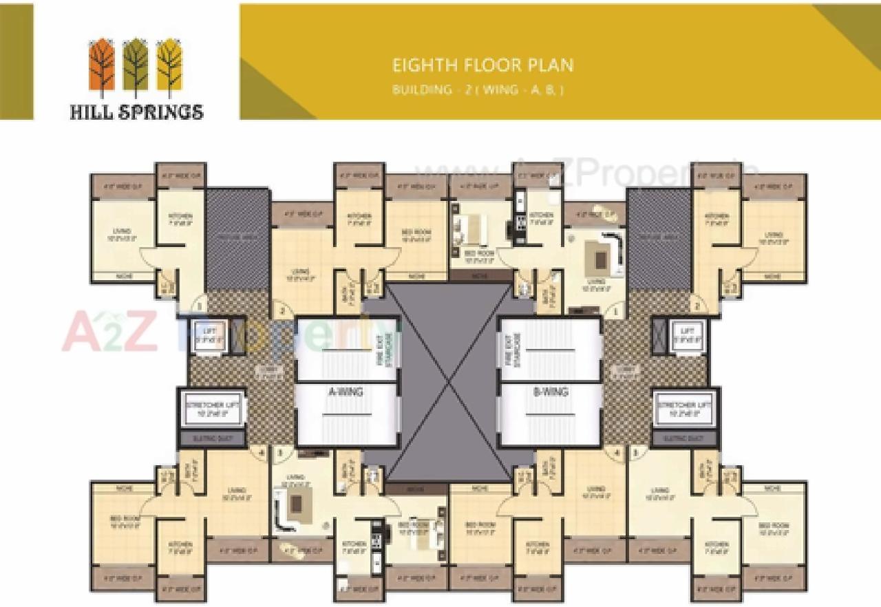 Layout of real estate project Hill Spring located at Sonale, Thane, Maharashtra