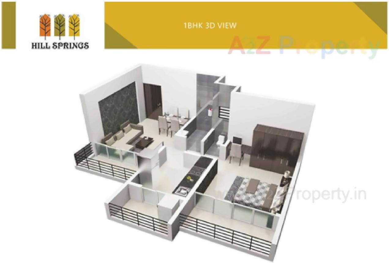 Layout of real estate project Hill Spring located at Sonale, Thane, Maharashtra