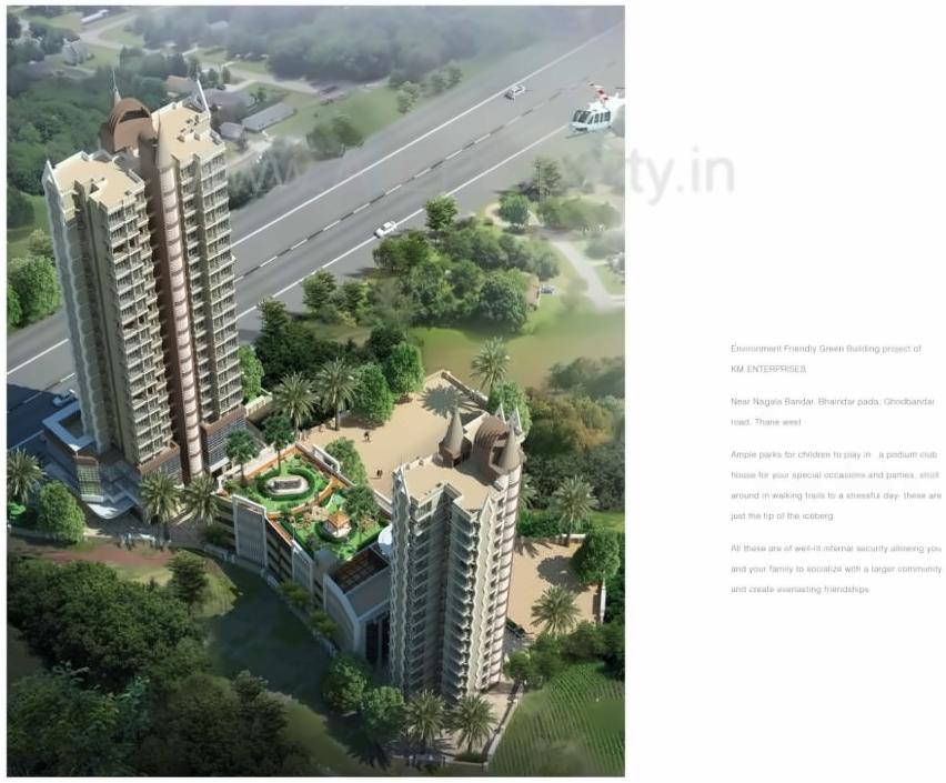 3D Elevation of real estate project Horizon Flora located at Thane-m-corp, Thane, Maharashtra