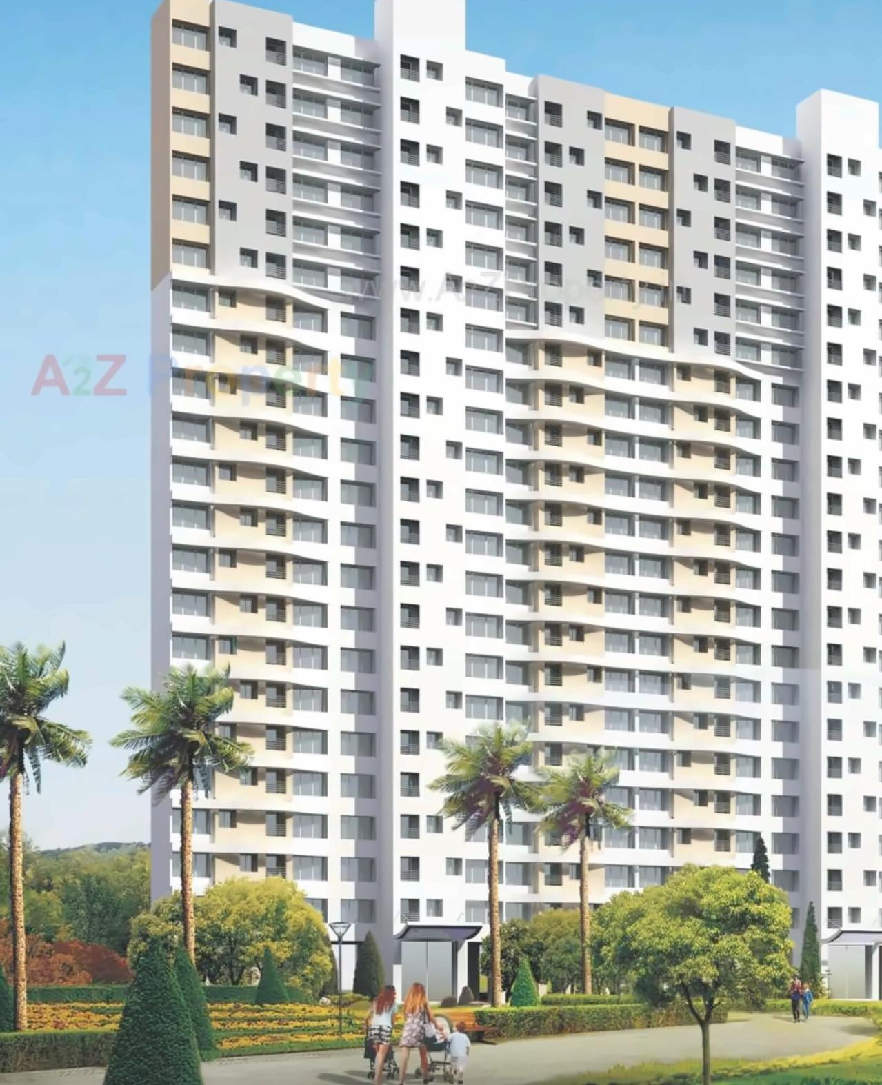 3D Elevation of real estate project Hubtown Greenwoods located at Vartaknagar, Thane, Maharashtra