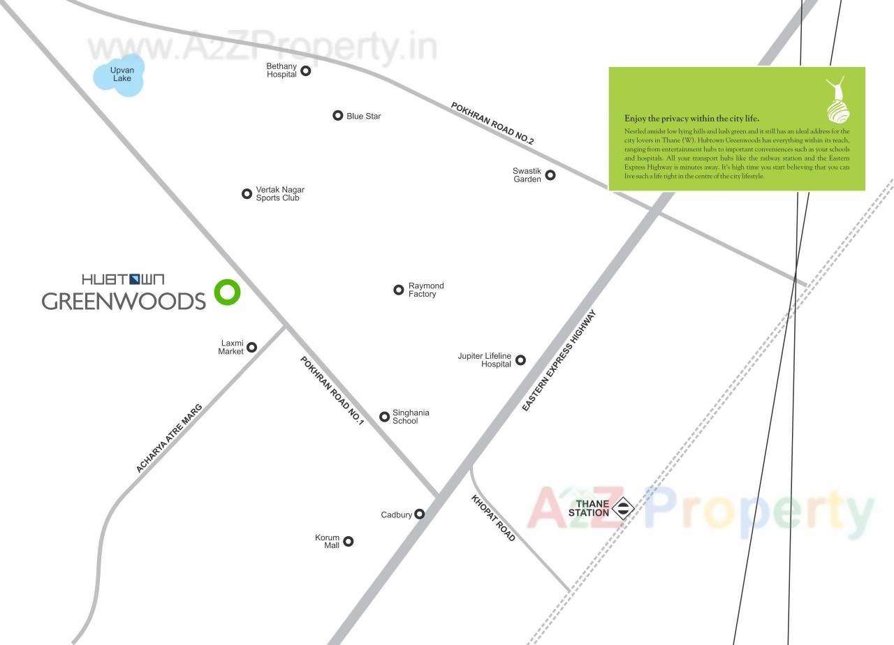  of real estate project Hubtown Greenwoods located at Vartaknagar, Thane, Maharashtra