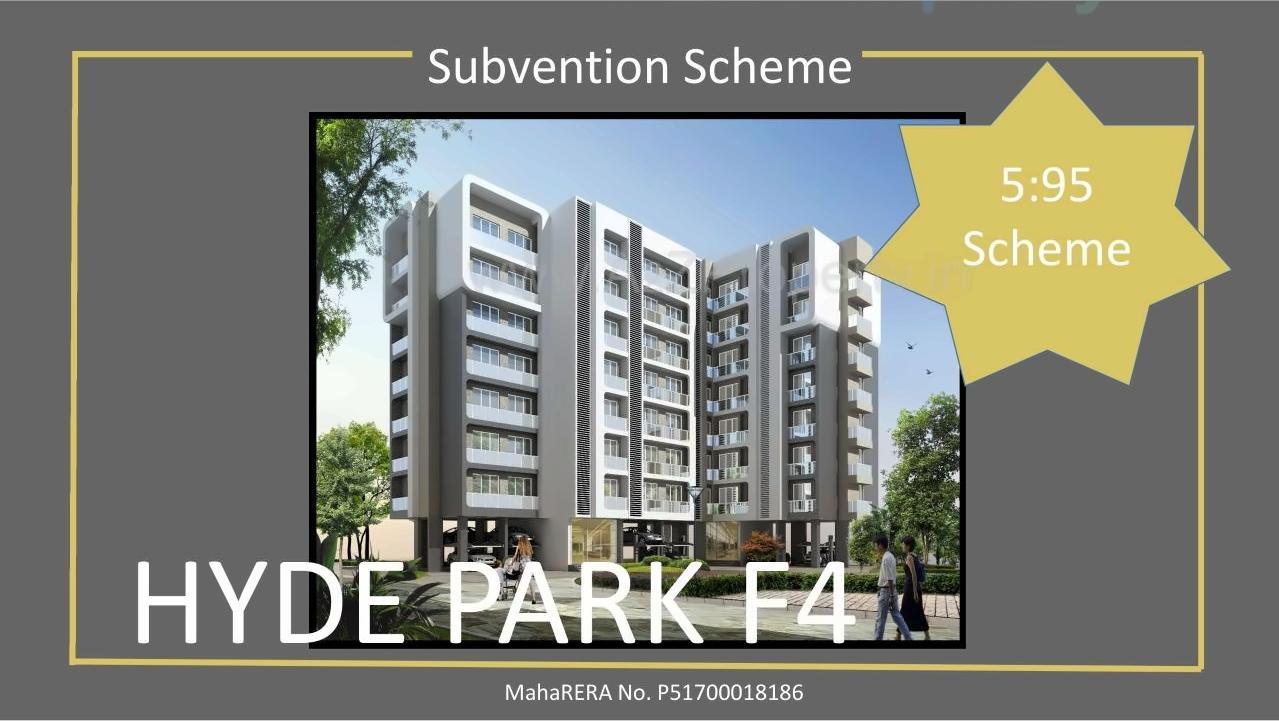 3D Elevation of real estate project Hyde Park Residency F6   located at Thane-m-corp, Thane, Maharashtra