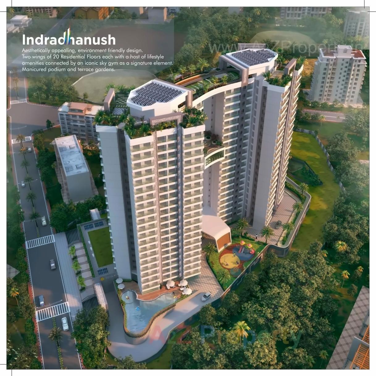 3D Elevation of real estate project Indradhanush located at Mirabhayandar-m-corp, Thane, Maharashtra