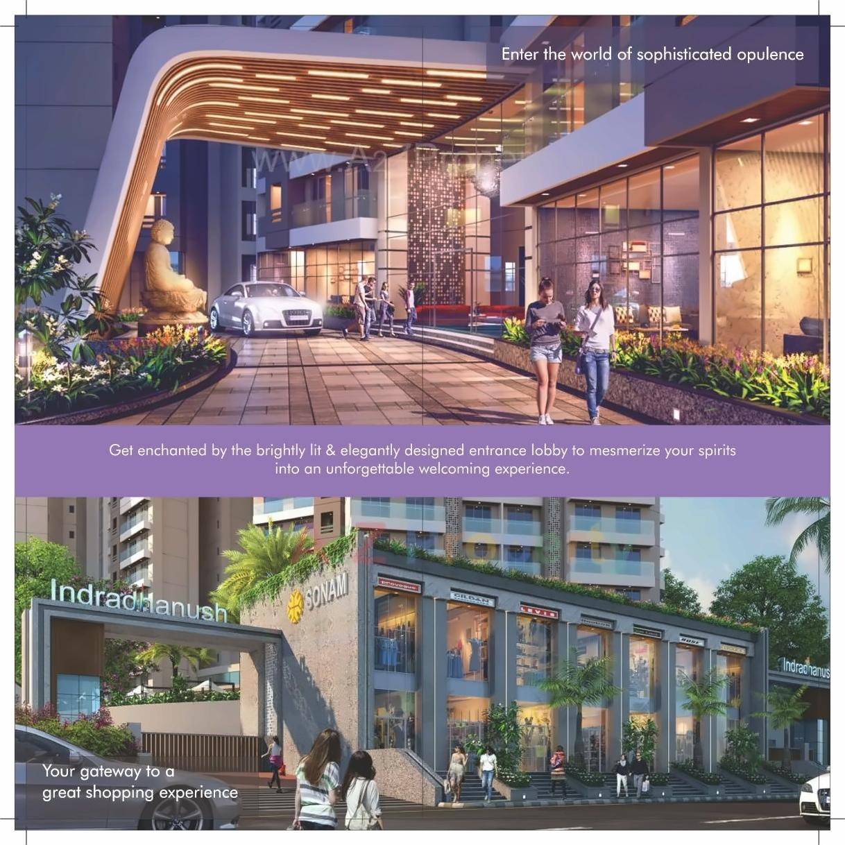 3D Elevation of real estate project Indradhanush located at Mirabhayandar-m-corp, Thane, Maharashtra