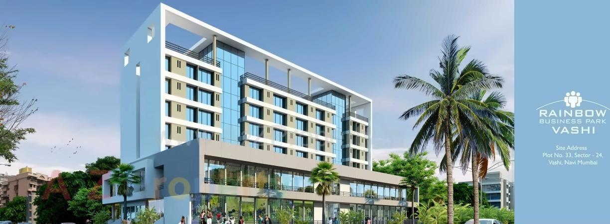 3D Elevation of real estate project Intelligentia Business Park Vashi By Haware Properties located at Navi-mumbai-m-corp, Thane, Maharashtra