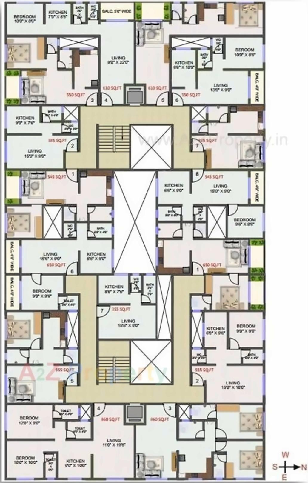 Layout of real estate project Jai Mata Di Iia located at Kalher-ct, Thane, Maharashtra