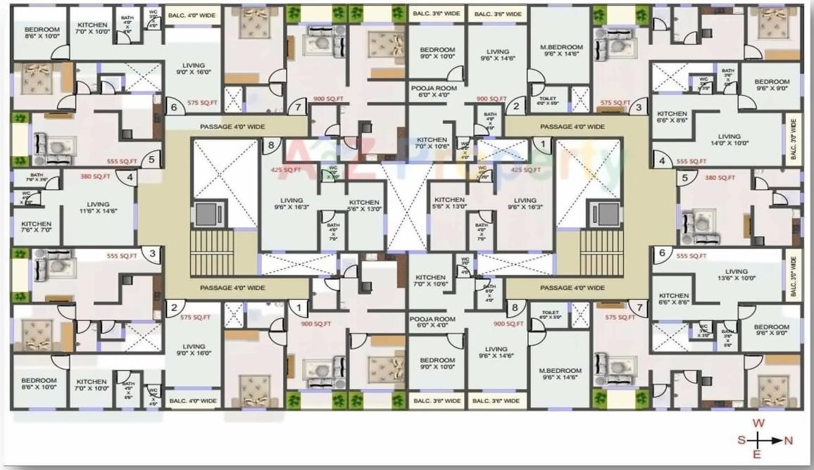 Layout of real estate project Jai Mata Di Iia located at Kalher-ct, Thane, Maharashtra
