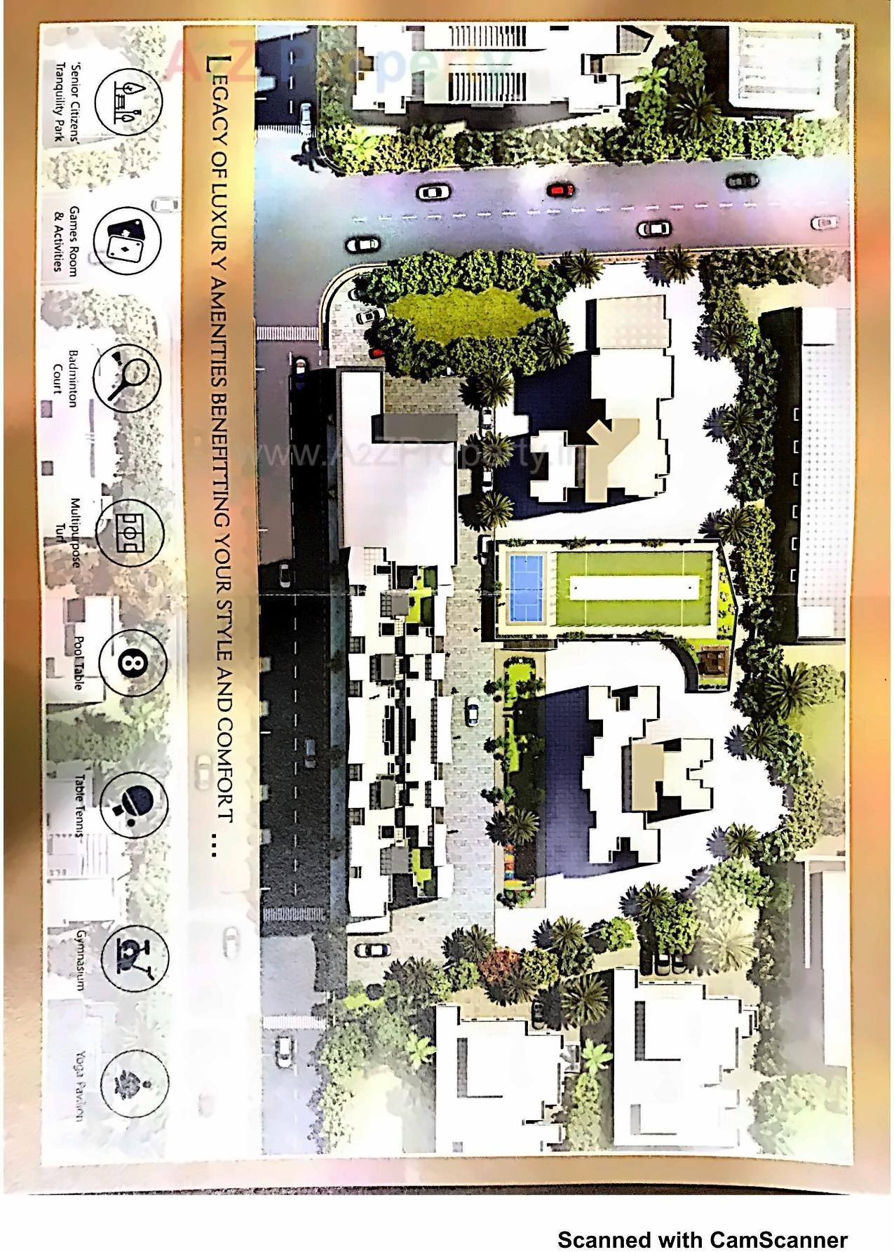 Layout of real estate project Janki Legacy located at Mirabhayandar-m-corp, Thane, Maharashtra