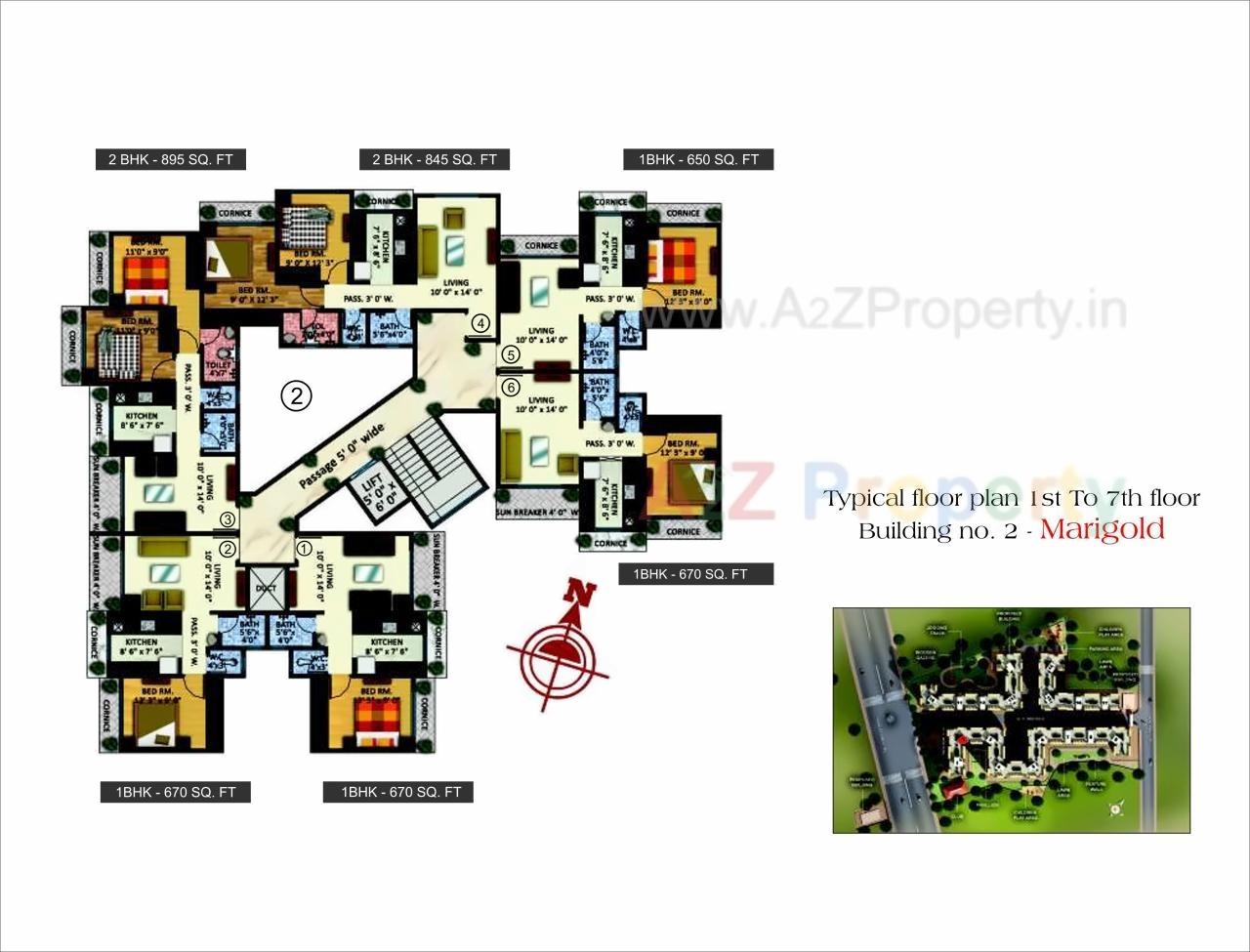 Layout of real estate project Jeevan Lifestyles located at Badlapur-m-cl, Thane, Maharashtra
