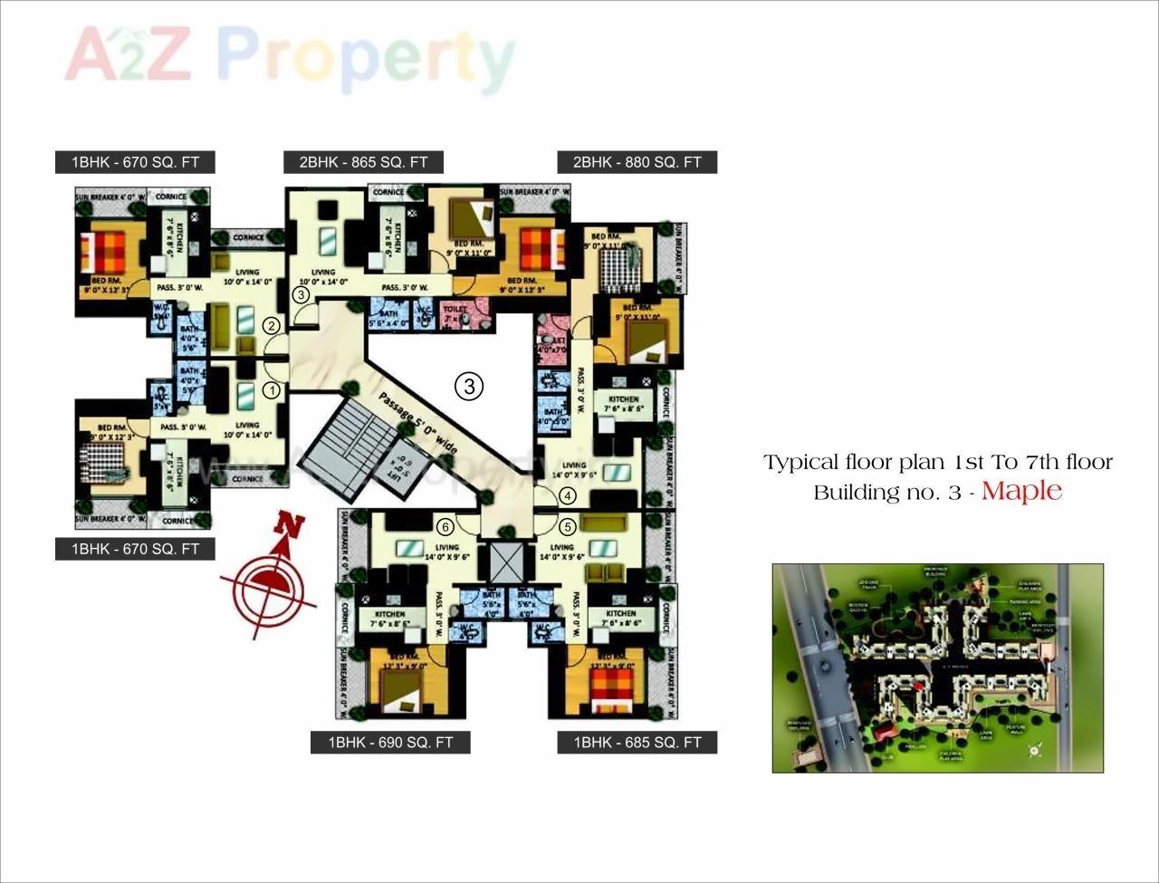 Layout of real estate project Jeevan Lifestyles located at Badlapur-m-cl, Thane, Maharashtra
