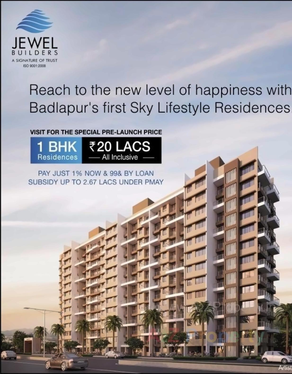3D Elevation of real estate project Jewel Heights located at Badlapur-m-cl, Thane, Maharashtra