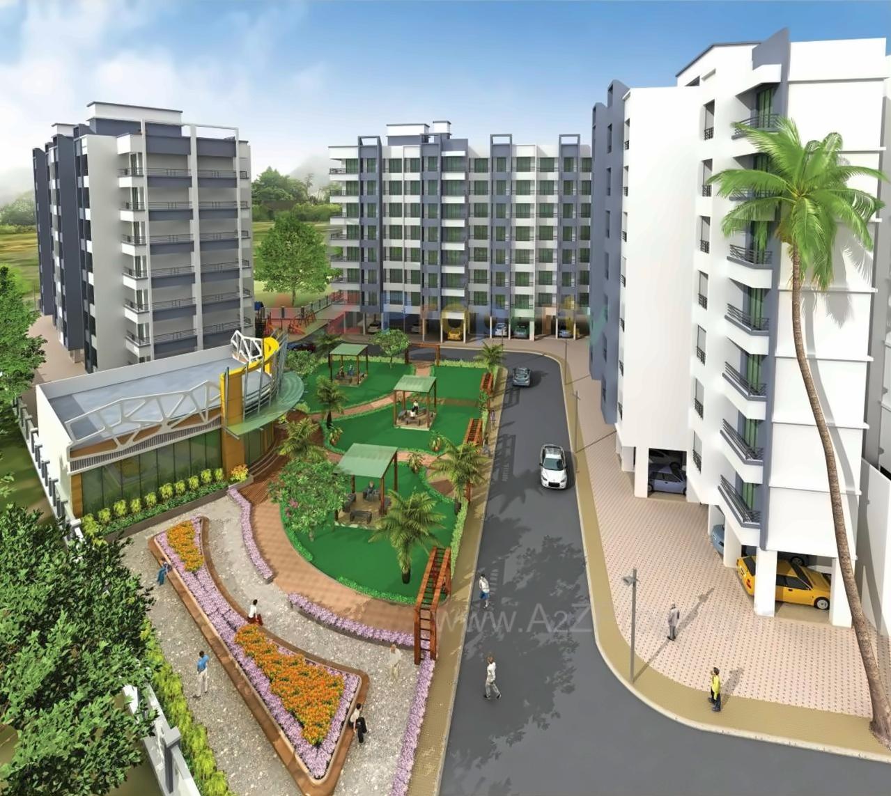 3D Elevation of real estate project Jp Symphony located at Ambarnathm-cl, Thane, Maharashtra