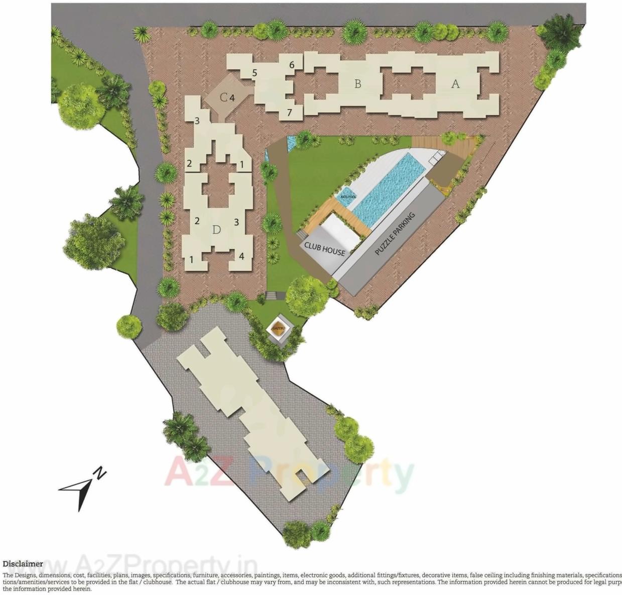 Layout of real estate project Kakad Paradise located at Mirabhayandar-m-corp, Thane, Maharashtra