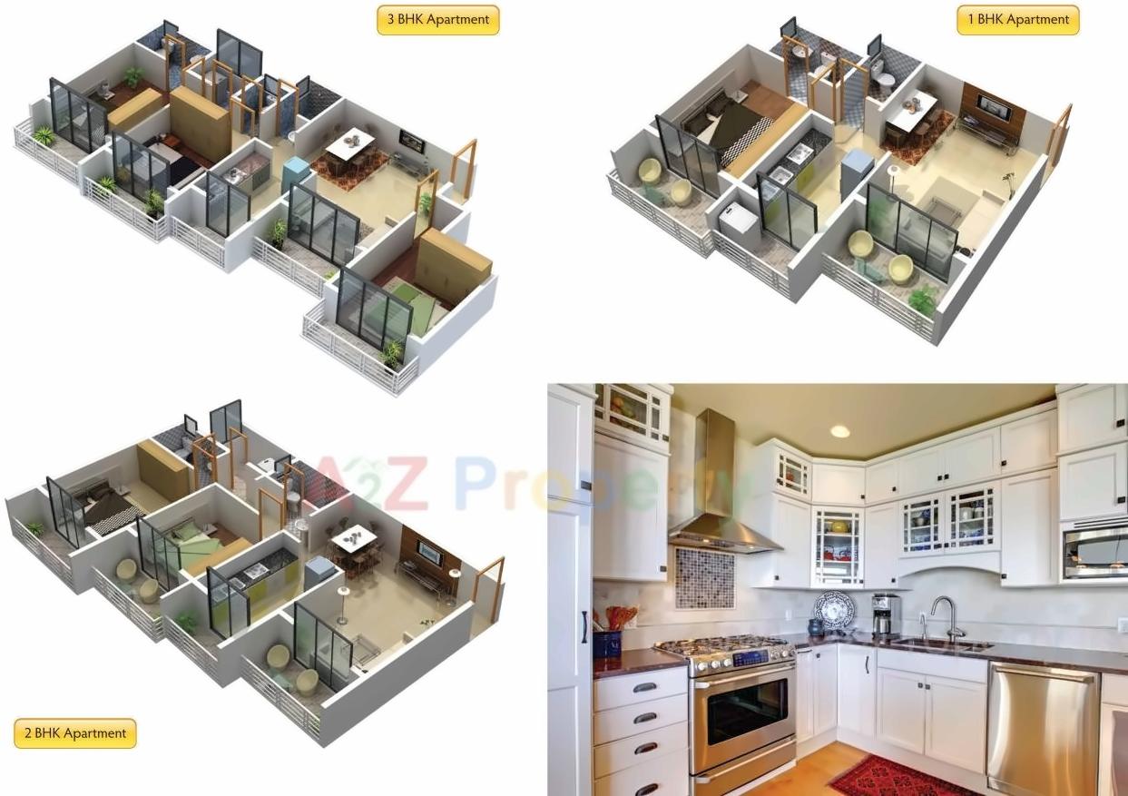 Layout of real estate project Kalp City located at Badlapur-m-cl, Thane, Maharashtra