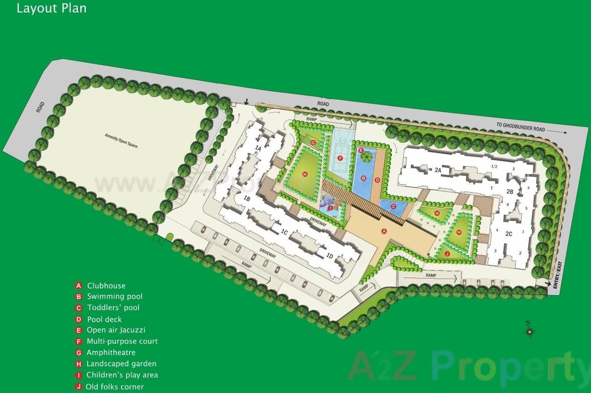 Layout of real estate project Kalpataru Hills    2a located at Thane-m-corp, Thane, Maharashtra