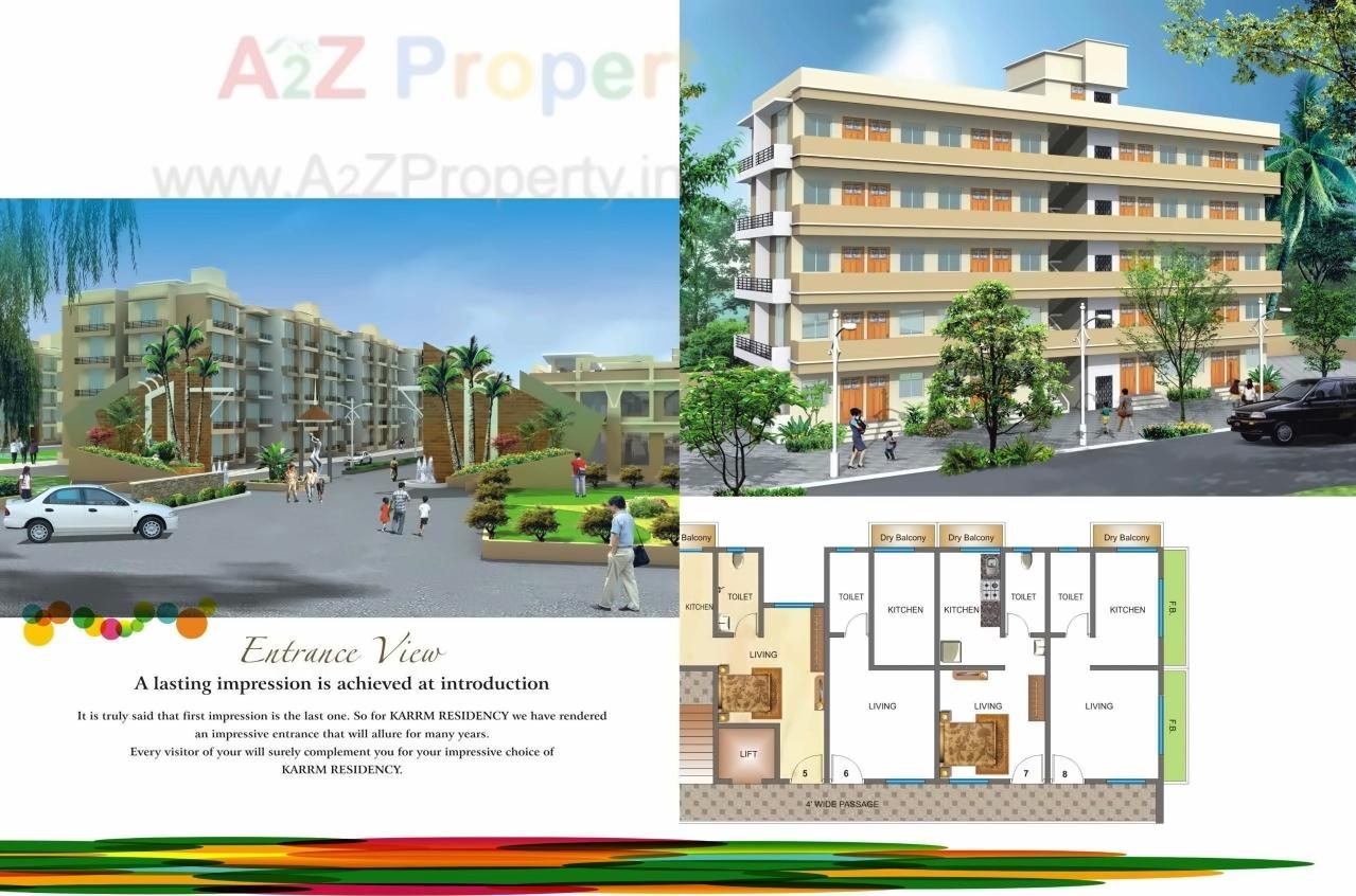 3D Elevation of real estate project Karrm Residency located at -dhasai, Thane, Maharashtra