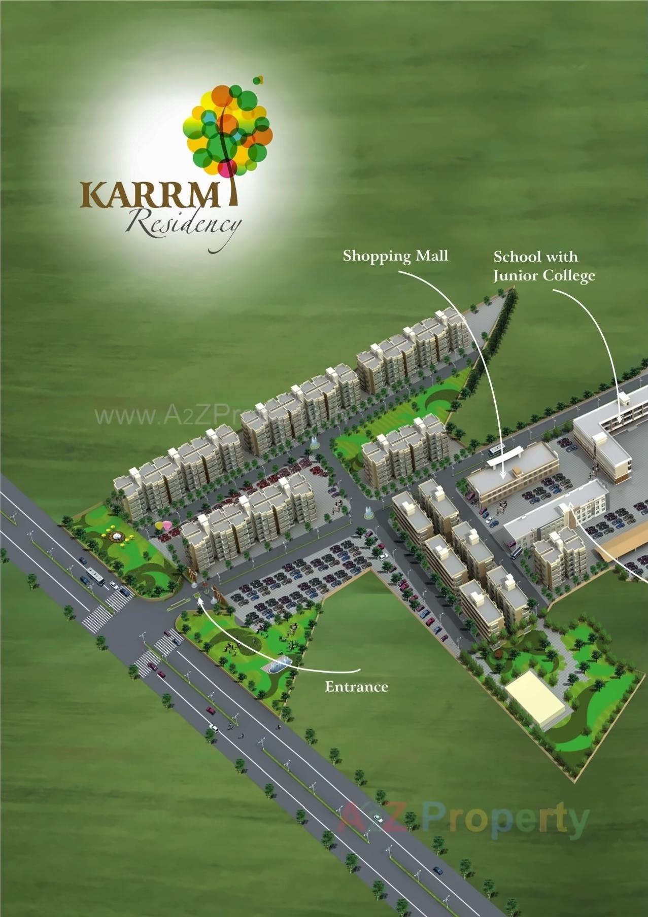 3D Elevation of real estate project Karrm Residency located at -dhasai, Thane, Maharashtra