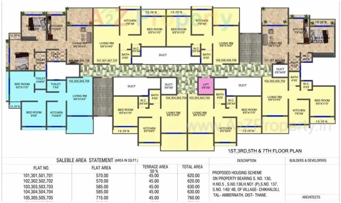 Layout of real estate project Kasturi Exotica located at Ambarnath-r, Thane, Maharashtra