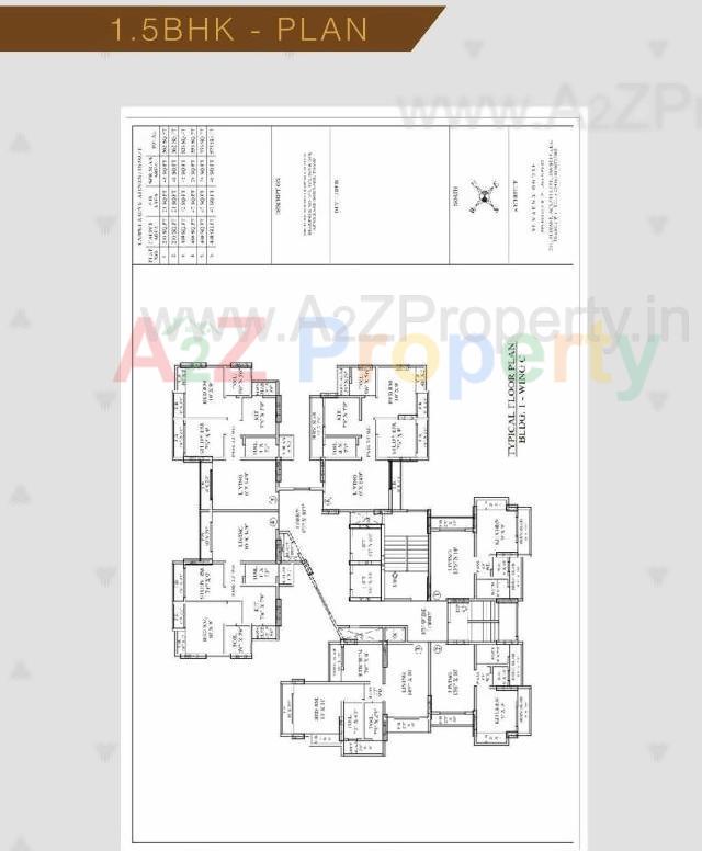 Layout of real estate project Kavya Grandeur located at Thane-m-corp, Thane, Maharashtra
