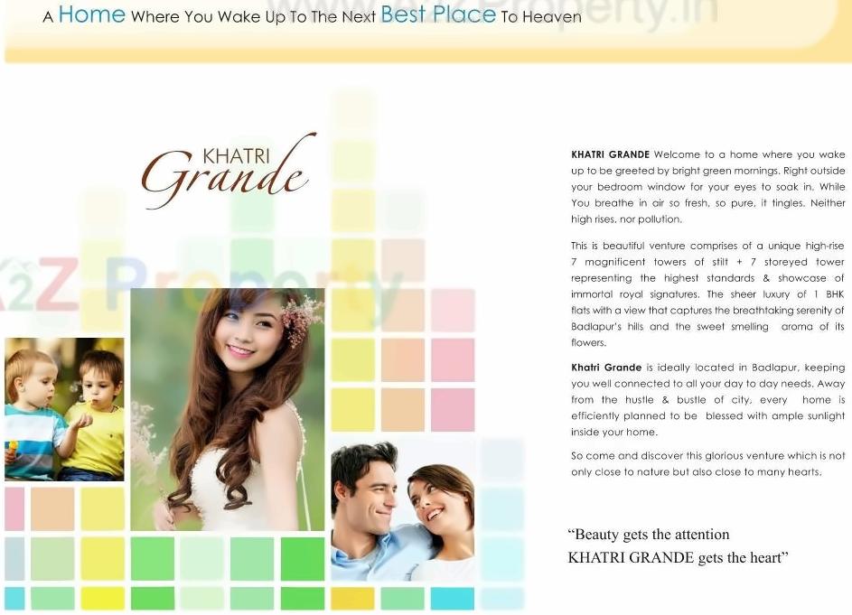  of real estate project Khatri Grande located at Badlapur-m-cl, Thane, Maharashtra