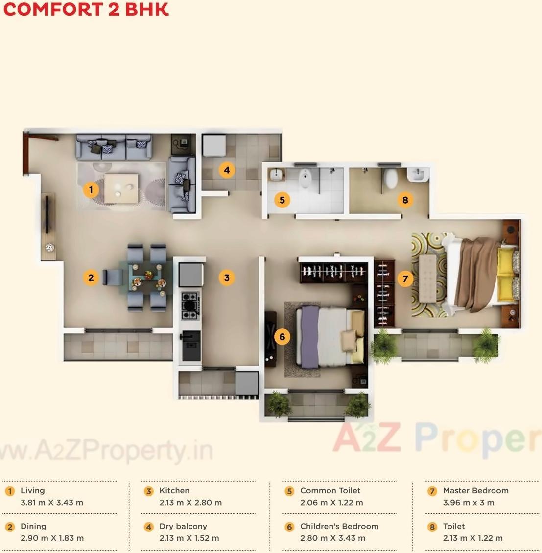 Layout of real estate project Kipl Morya located at Thane-m-corp, Thane, Maharashtra