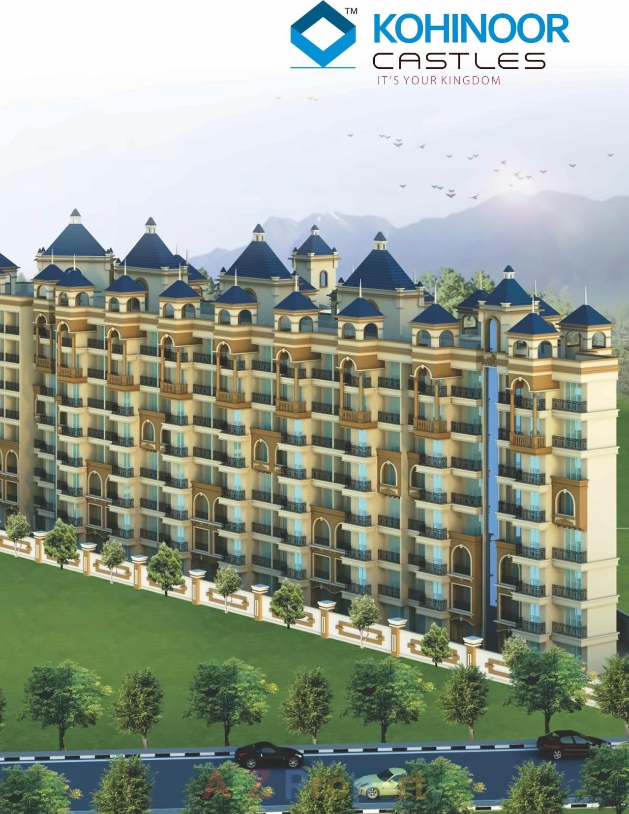 3D Elevation of real estate project Kohinoor Castles located at Ambarnath-r, Thane, Maharashtra