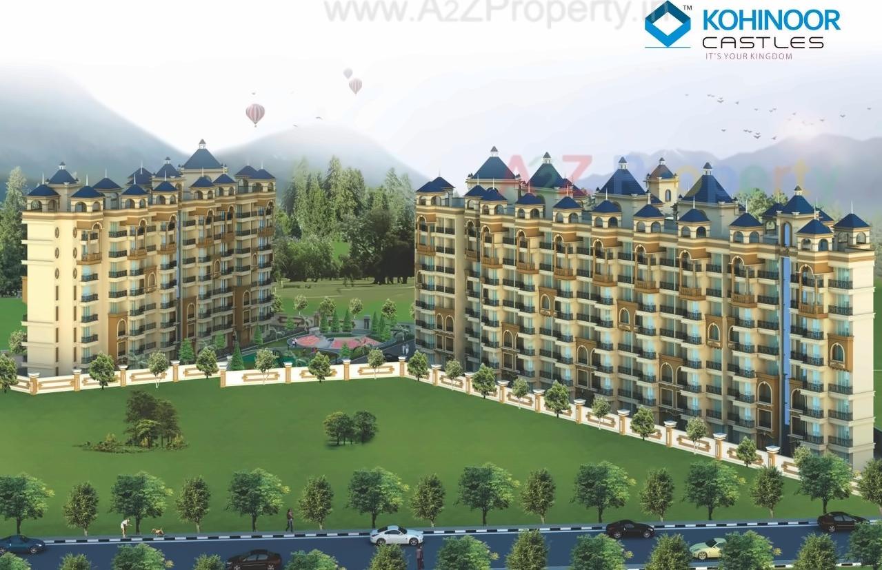 3D Elevation of real estate project Kohinoor Castles located at Ambarnath-r, Thane, Maharashtra