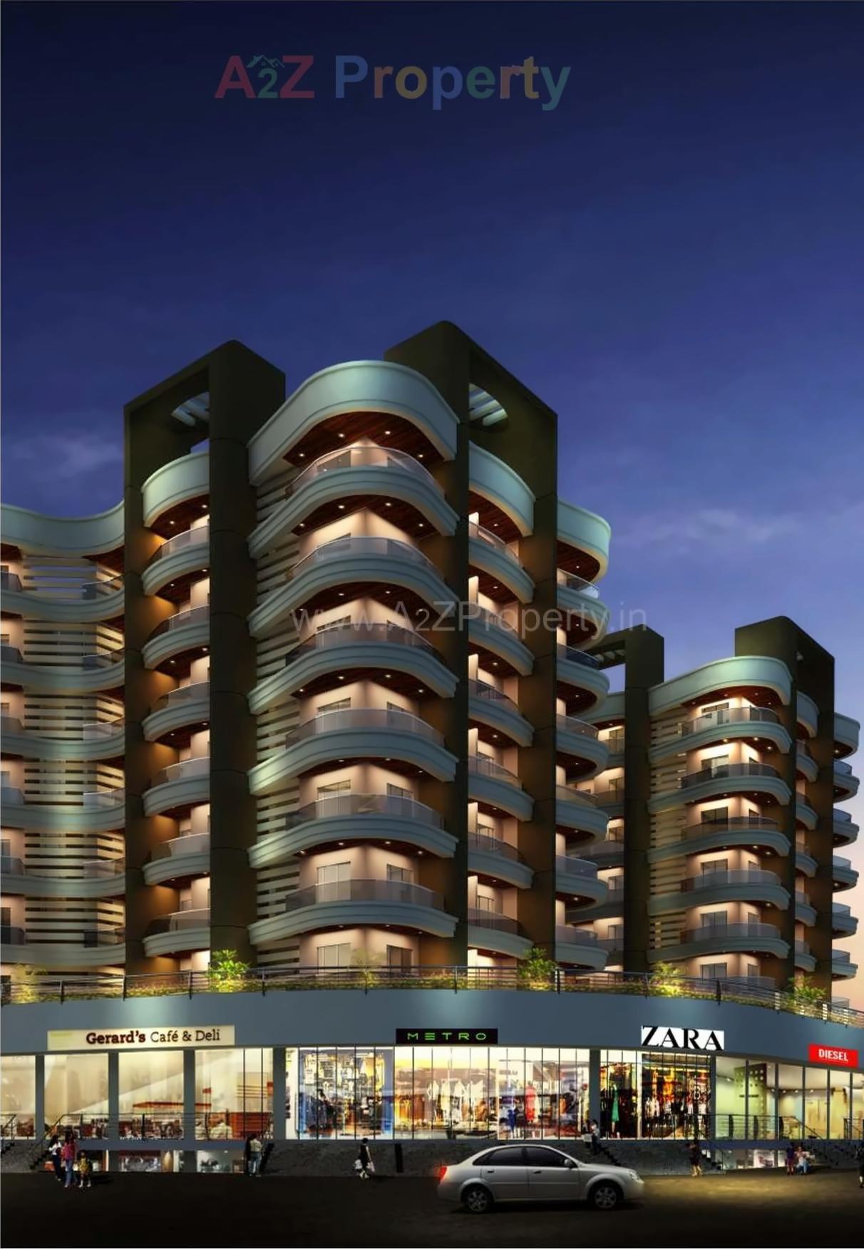 3D Elevation of real estate project Kohinoor Waves located at Ulhasnagar-m-corp, Thane, Maharashtra