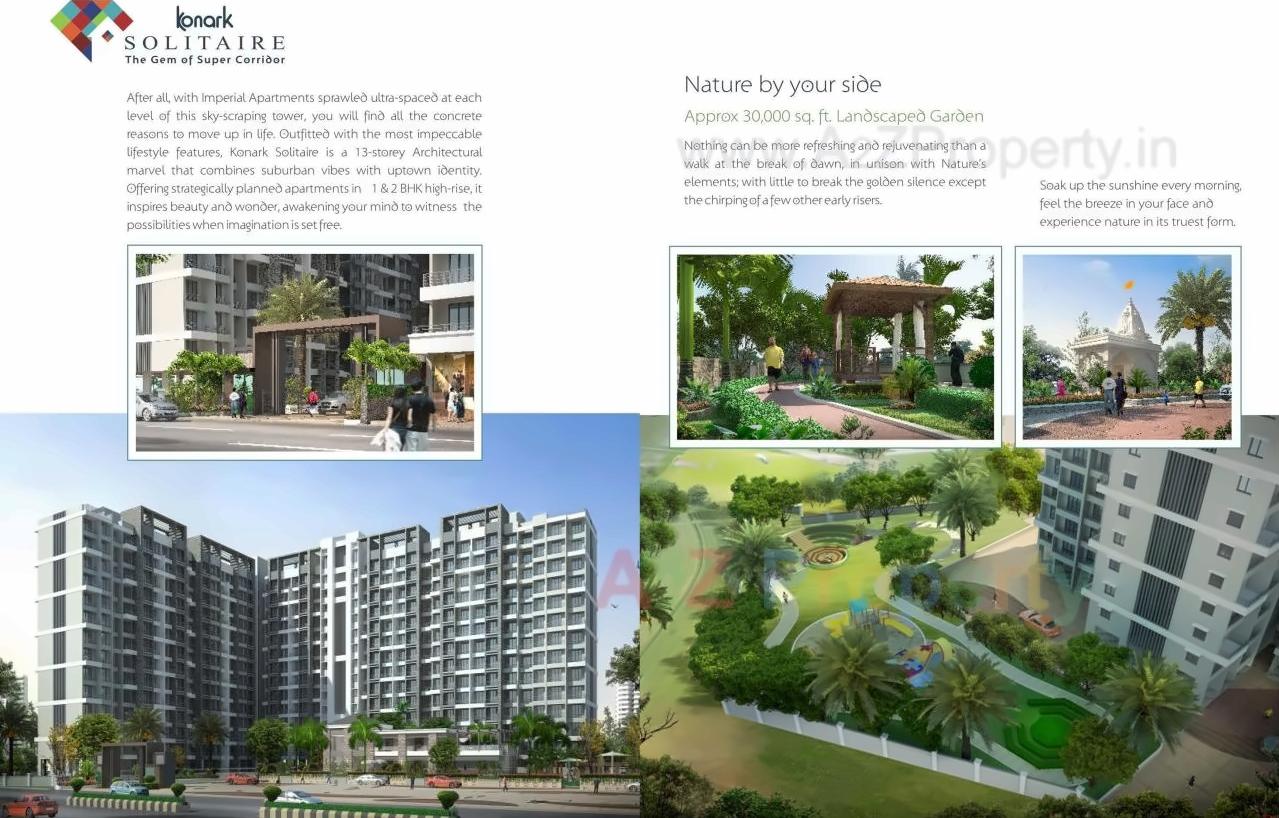 3D Elevation of real estate project Konark Solitaire located at Kalyandombivali-m-corp, Thane, Maharashtra